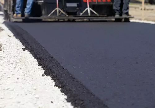 Freshly paved blacktop street thanks to Asphalt Companies in LaSalle IL